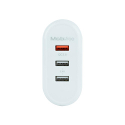 Cargador  Mobifree Cargador de pared 3 puertos USB