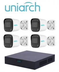 Kit de videovigilancia UNIARCH XVR301-04F/4*UAC-B112-F28