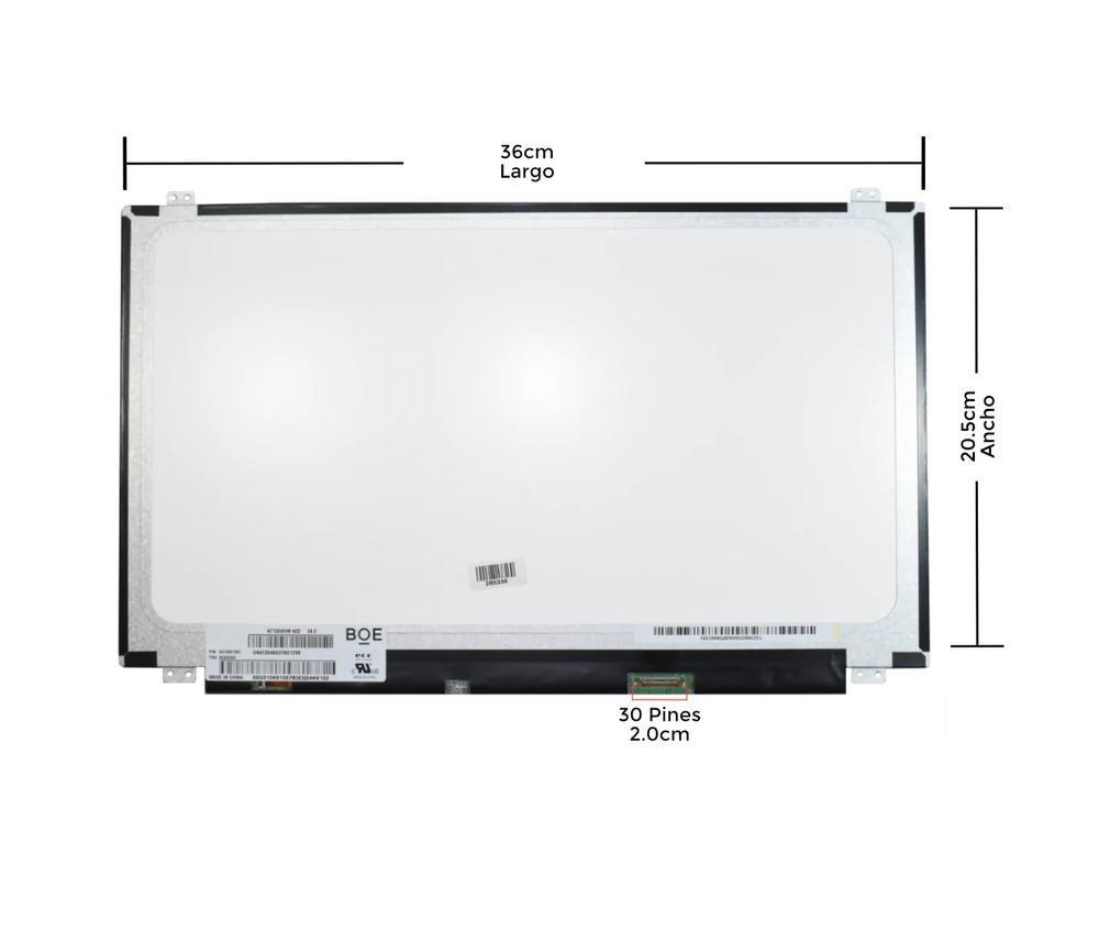 LCD 15.6 LED Battery First WXGA (1366X768)HD Slim Conector Derecho 30P GLOSSY